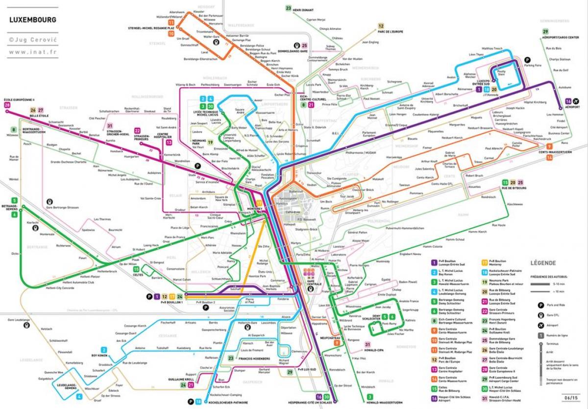 mapa metro Luxembursko