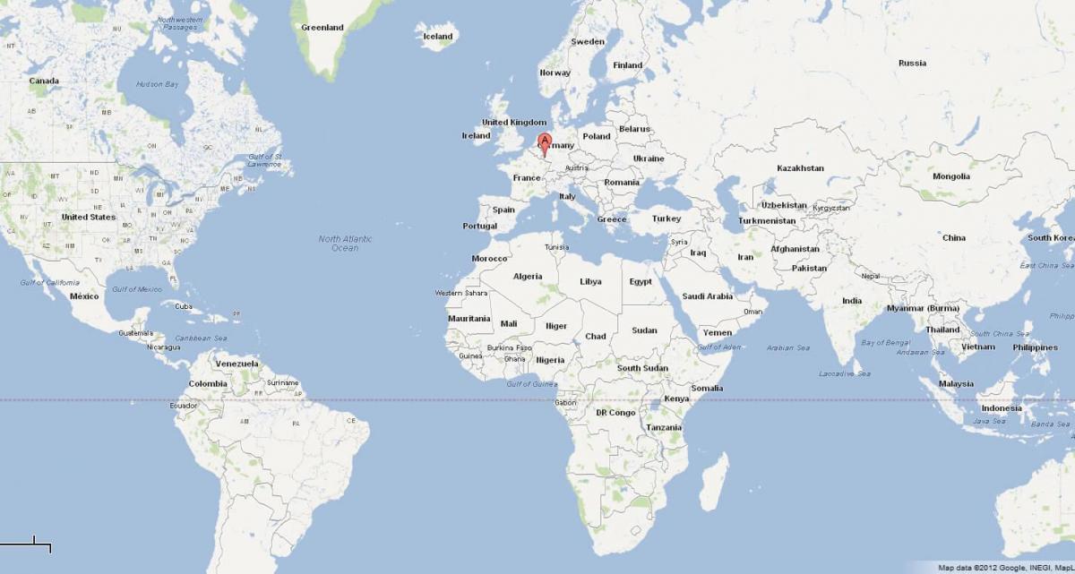 Luxembursko polohu na mape sveta