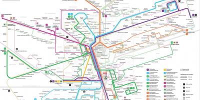 Mapa metro Luxembursko